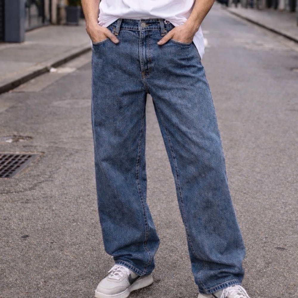 Vtg Polo Jeans Co Ralph Lauren 38 Y2K Medium Wash Straight Leg Denim Jeans J1